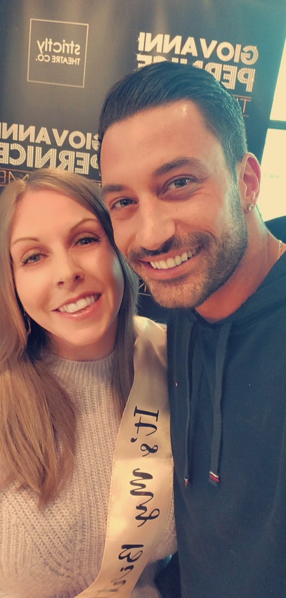 xx_Michelle_oo's tweet photo. Had the best day of my life meeting 
@pernicegiovann1 🥰
thank you for making my birthday so special &amp; thank you to you, your fab dancers &amp; singers for an amazing show. from the birthday girl with the birthday sash🎉🎈Giovanni Pernice #thisismetour #thisisme 
@castindoncaster 💋 https://t.co/Z4C8sJ3rpE
