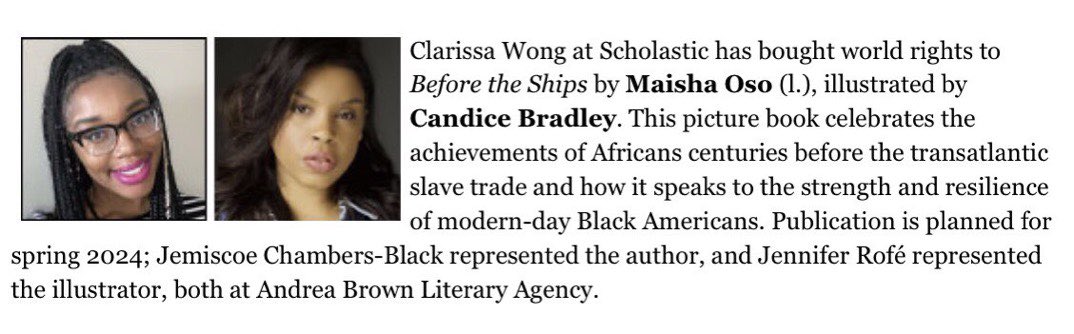 I am thrilled to finally be able to announce this book of my heart📣. Thanks to dopest agent in the land, @Jemiscoe & my amazing editor @cwongggg . Thank you to the super talented @CandiceLBradley . I honestly can’t wait to see your beautiful art with this text.