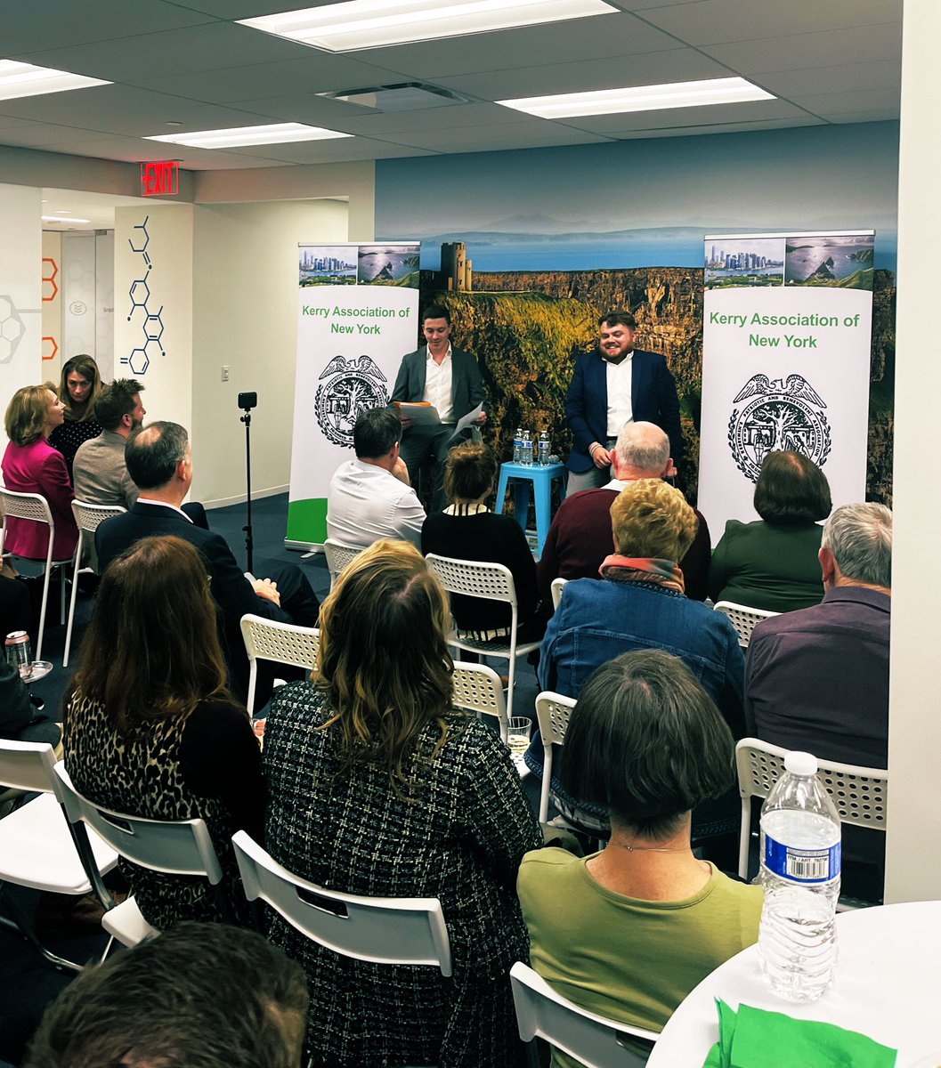 The brilliant <a href="/donie/">Donie O'Sullivan</a> talking through his career to date with Kerry Association of New York at BOI’s NYC Hub