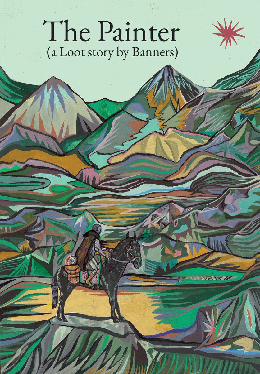 BannersNft's tweet photo. Our book cover art, painted by The Painter himself. 

Story soon… https://t.co/3rUgkKlpj1