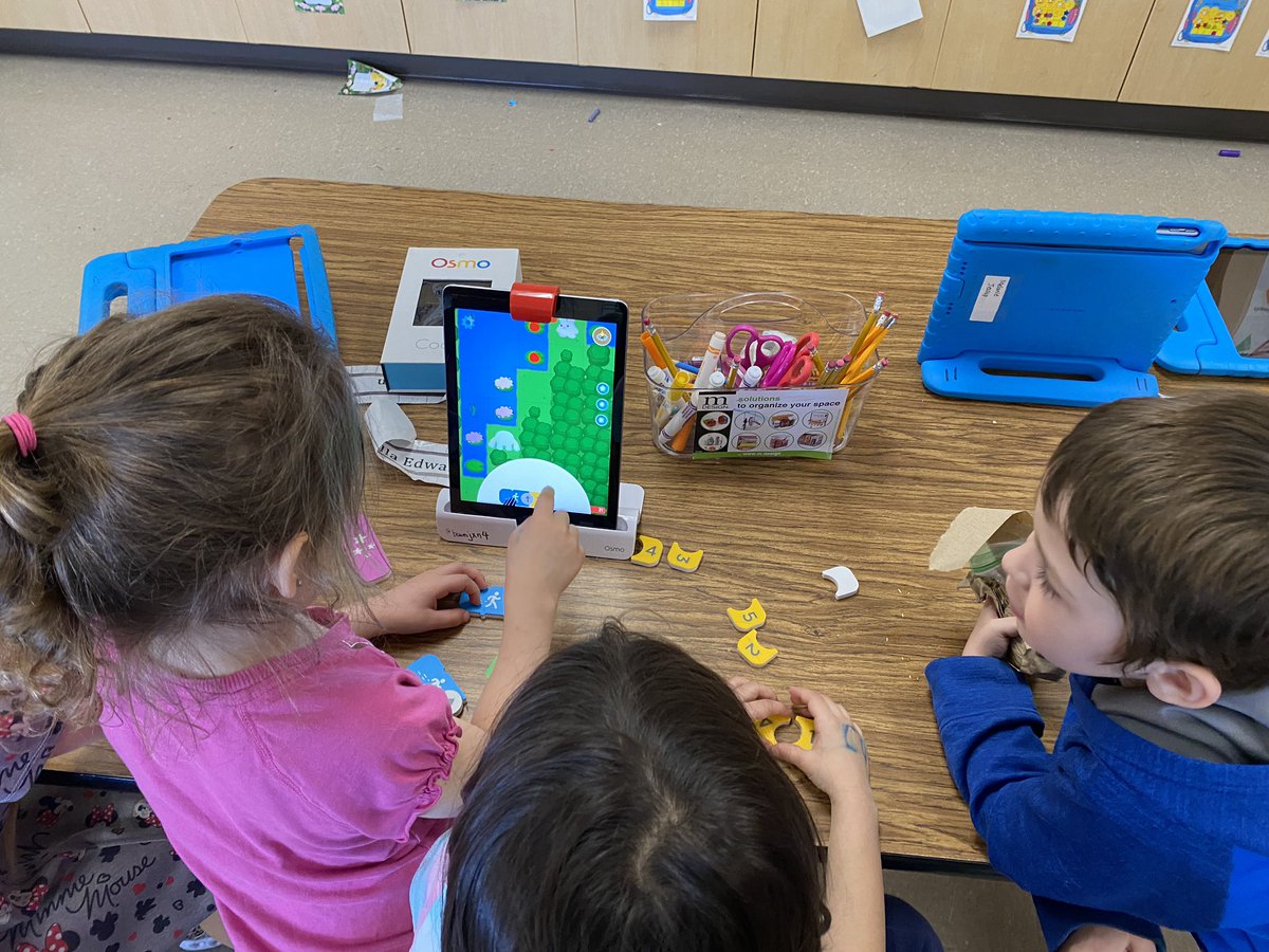 cj_walker03's tweet image. I had a blast today working with Mrs. Holmquist and her class as they explored @PlayOsmo’s coding and Tangrams! @EastJacksonCS #remcrits #Osmo #codingwithawbie #edtech @EdTechJXN #teamjxn #coding
