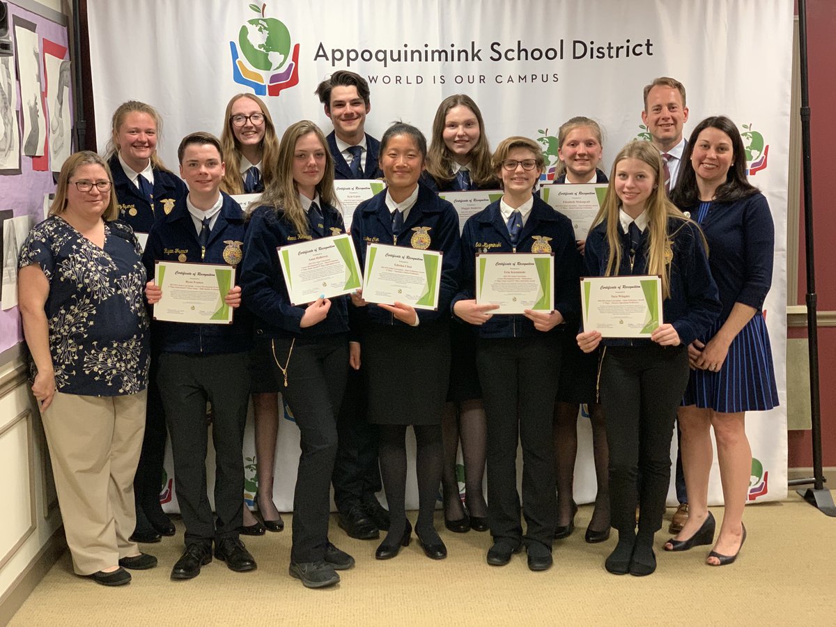 AppoSchools's tweet photo. The amazing FFA Team from @AppoHigh took home so many firsts that we couldn’t get them all in one photo! #FFA #AppoShine #AppoHigh https://t.co/rdomR2ID8r
