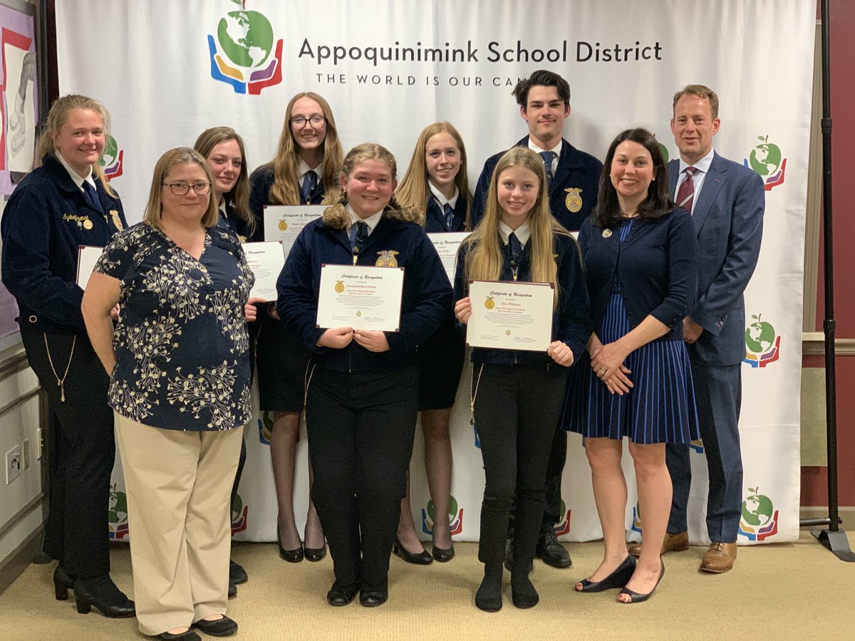 AppoSchools's tweet photo. The amazing FFA Team from @AppoHigh took home so many firsts that we couldn’t get them all in one photo! #FFA #AppoShine #AppoHigh https://t.co/rdomR2ID8r