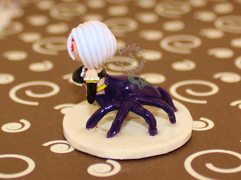 KBelleC's tweet photo. This was a beast to make, but what a great challenge! Standing slightly above 1" is a #RachneraArachnera-inspired miniature figurine from #MonsterMusume!
#fanArt #Rachnera #anime #manga #polymerClay #Sculpey #Premo #handmade #kawaii #chibi #otaku #KBelleC #ClumsyArtistCreations https://t.co/JMYJor0ot7