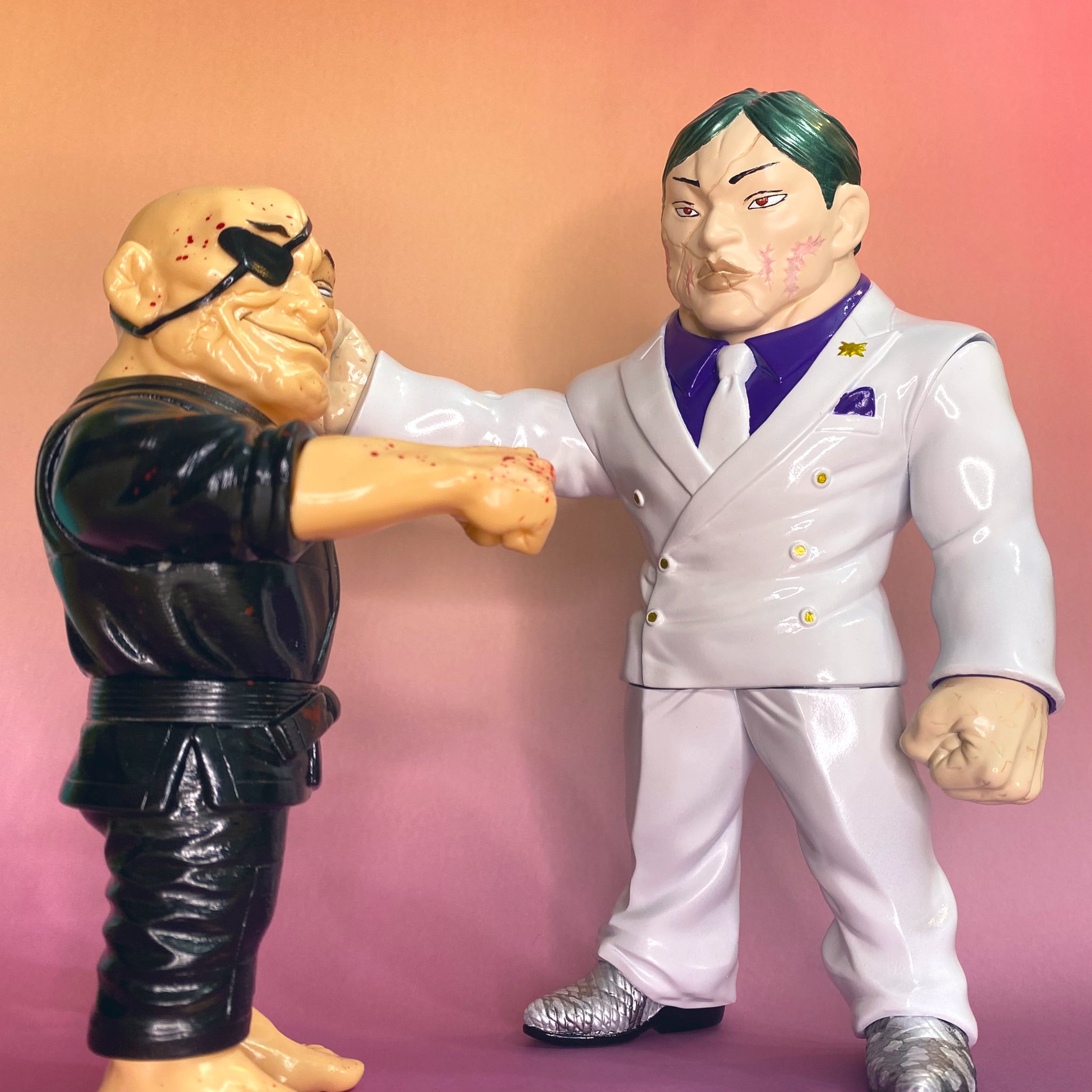 刃牙 × HUMAN ROBOT GhosTee 花山薫ソフビフィギュア GAME × 刃