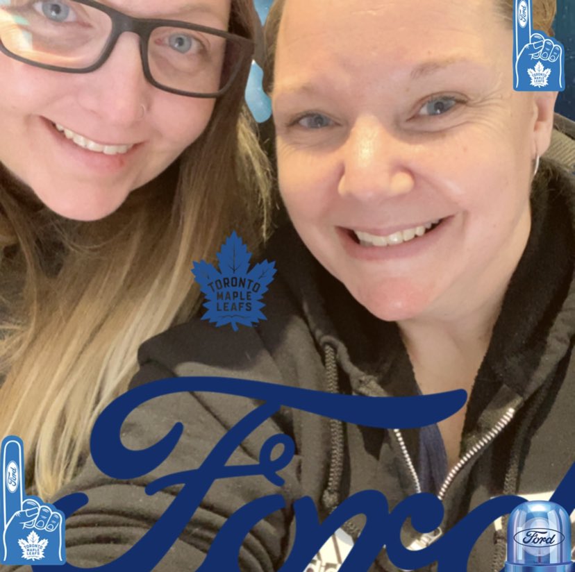 EYESABLUE80's tweet photo. LOVING Our First @MapleLeafs As A Newly Engaged Couple … Huge Thanks To @TheFordFANatic .. Check out our #FordPhotoBooth … #leafsforever #leafsnation #bulitfantough #builtfanproud 💙🎉👏 https://t.co/mjDqPYpxtI