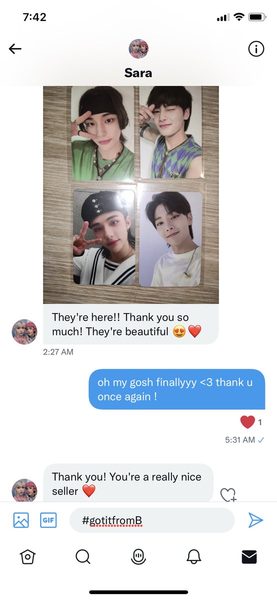 pjsfem's tweet photo. first ww transaction #gotitfromB 🫶🏻 https://t.co/XCwSHb28pW