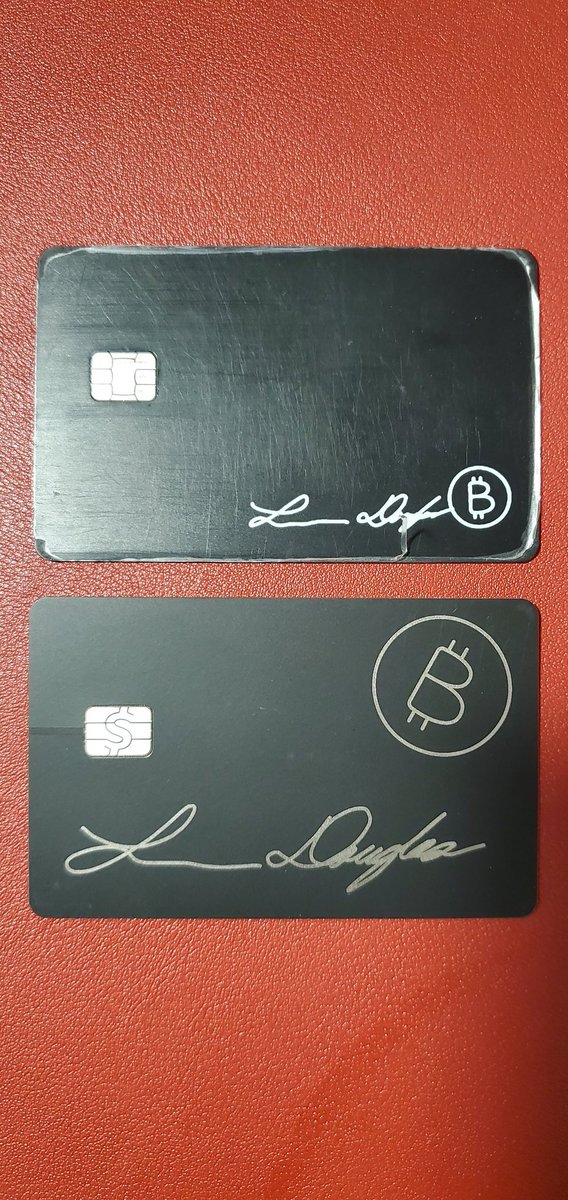 AxeCapYa's tweet photo. It was LONG past time for an upgrade to my #CashCard, went with the Black Metal Edition @CashApp #Bitcoin #UpgradeYa #TeamCashApp https://t.co/2Sn75fx5qz