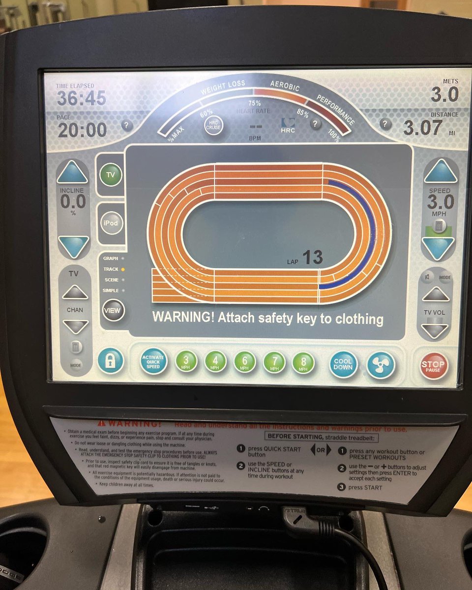 PeoplesCourt79's tweet photo. Back-to-back days. I have a lot of work to do and I’m ready. #gym #running #amrunning #health #run #inshape #workout #putinwork #letsgetit #sweatilicious #threemiles #treadmill https://t.co/NFfNQ1W4xZ
