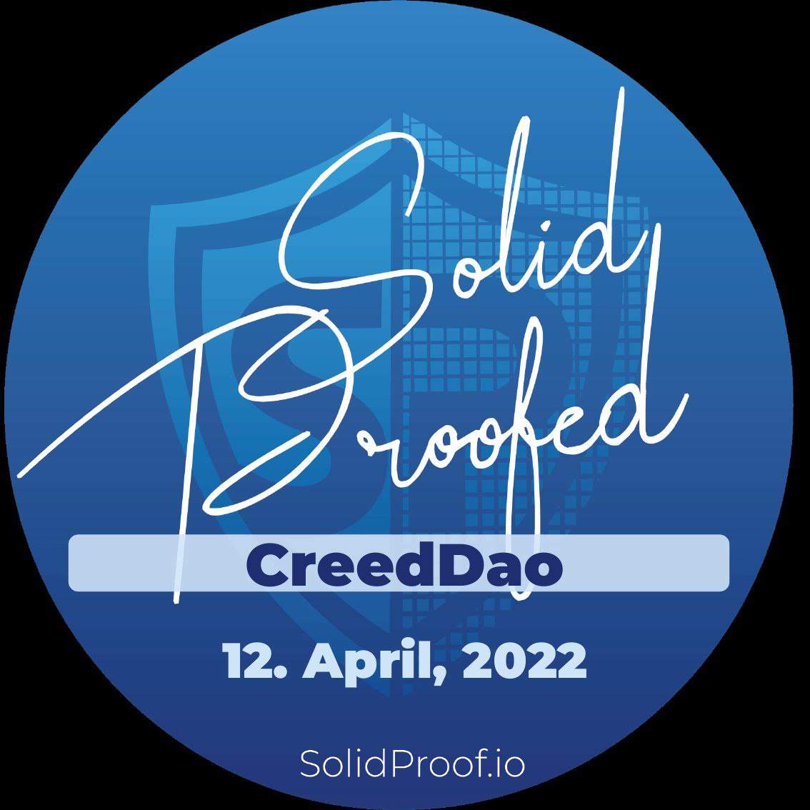 Creed_Dao's tweet photo. The House of Creed has been marked safe by SolidProof ✅

https://t.co/jRxH3W0Ntb

#creeddao #bsc #solidproof #audit #cryptocurrency #crytpo #defi #nfts #twitter https://t.co/QuGbYbvOul