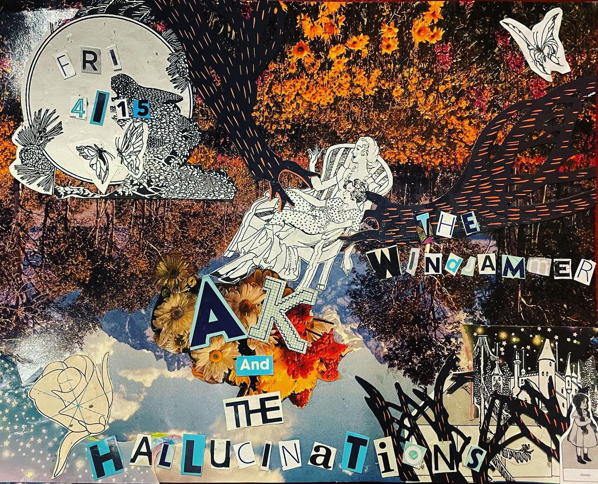 Apparently I enjoy making show posters! Crafting is relaxing. Got a show on Friday at The Windjammer in Ridgewood. Thanks @TheFootlight for setting this up!