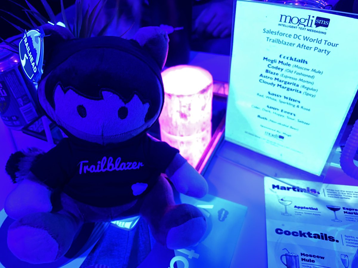 MendozaLeia's tweet photo. Astro partyin’ at the Salesforce DC World Tour Trailblazer After Party 🎉 @DCSFMil #SalesforceTour https://t.co/aDjbY7IkBo