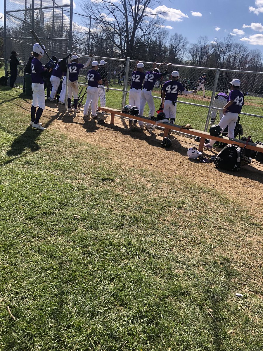 Congratulations to Pikesville Baseball for taking 1st in the Jackie Robinson tournament at RandallstownHigh. Love the number tribute! 💜 42 ⚾️