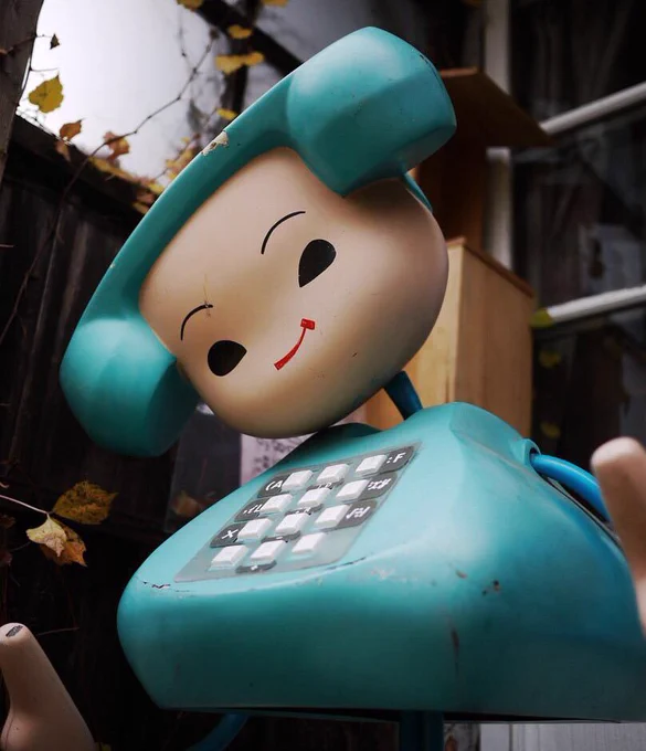 A human/telephone named Teleco-chan was the mascot for the Japanese phone company NTT in the `70s. 