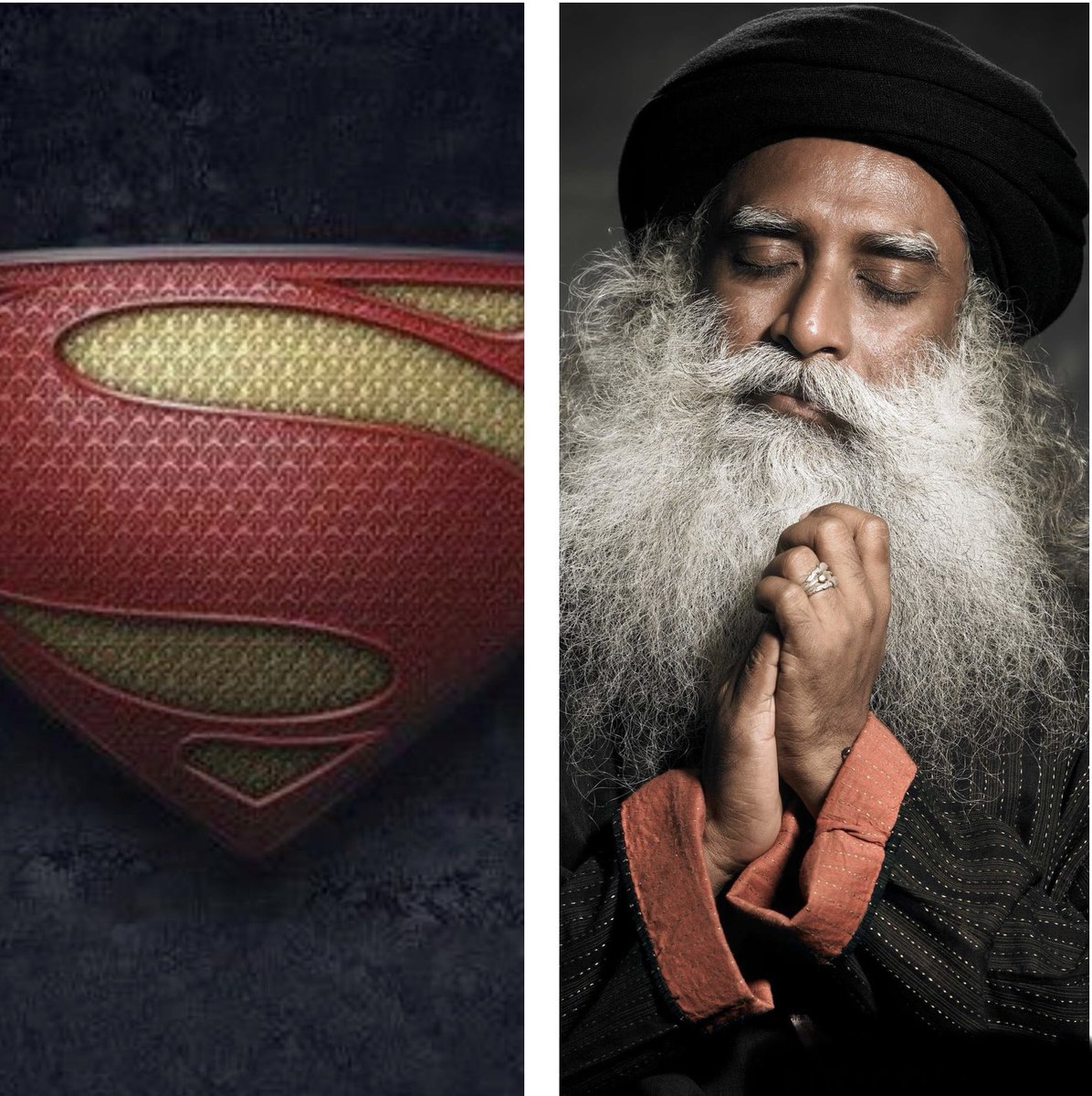 sasidharan_a's tweet photo. Both stand for HOPE, just that one is in real life. If we stand up with one, our children will enjoy the other. Let’s follow and support his selfless and unrelenting efforts. Thanks a lot SADHGURU for being our SUPERMAN. #SaveSoil #ConsciousPlanet @SadhguruJV @wef https://t.co/czIXTIE37R