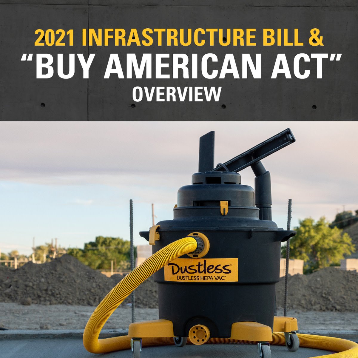 DustlessTech's tweet image. For information on the Buy American Act, visit us here:

dustlesstools.com/buy-american-a…

#Buyamerican #infrastructure #construction #procurement #america #unitedstates #executiveorder14005 #vaccums #dustless #government #highways #bridges