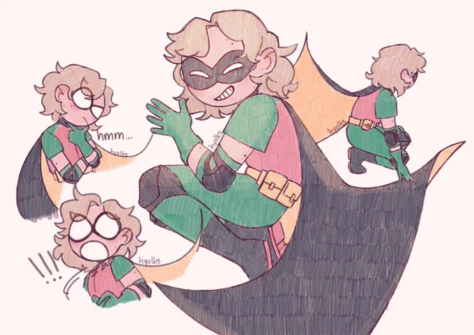 [#robin || #batman] yo wasn't robin a blond girl for like a month 