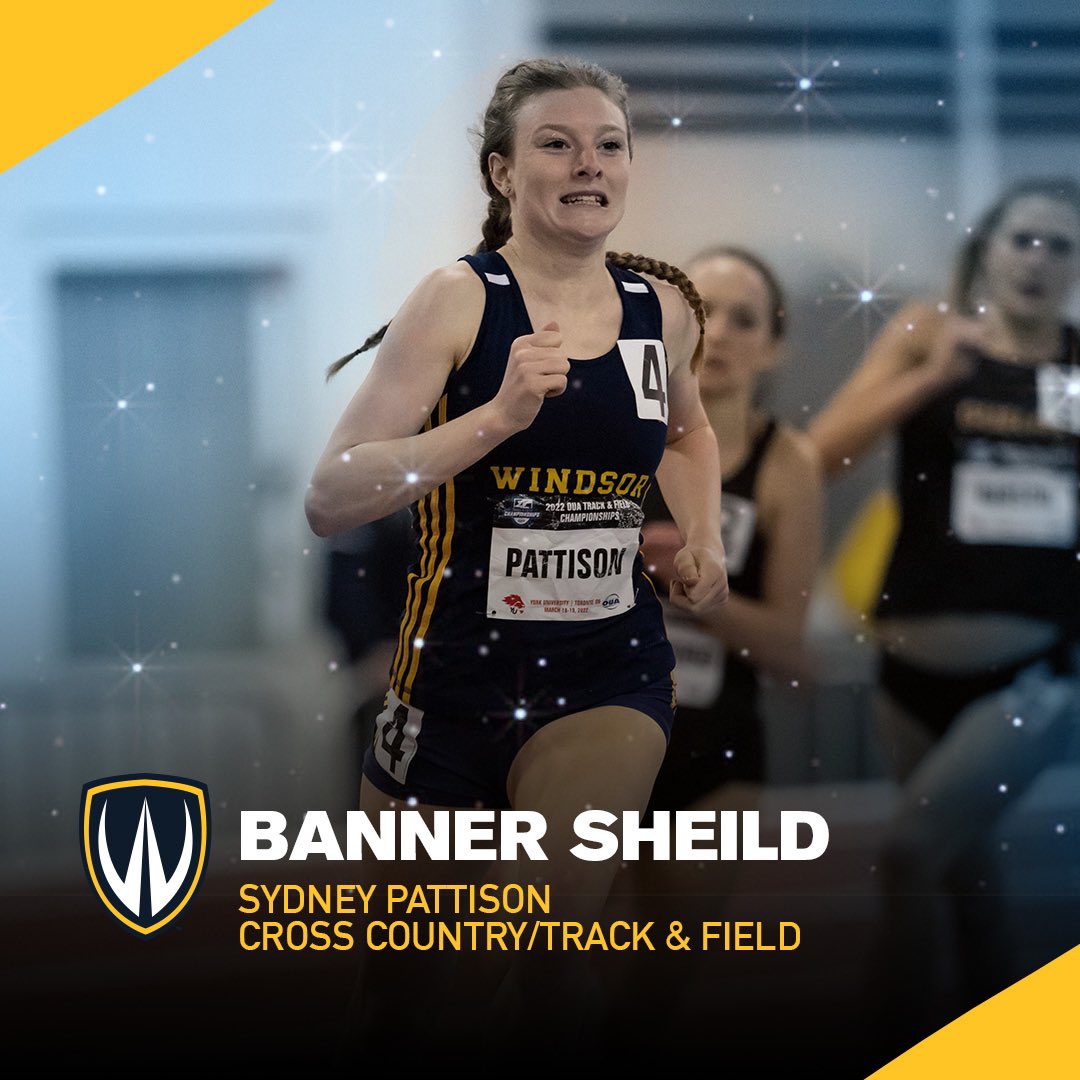 This year’s Banner Shield winner as Female Athlete of the Year is Sydney Pattison (🏃‍♀️)!   #LancerFamily #B&GCelebration 💙💛