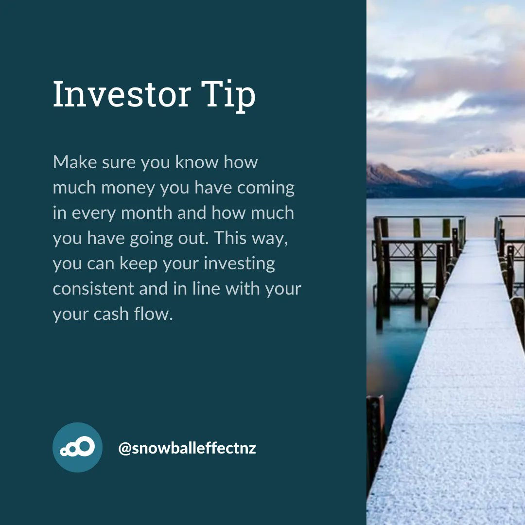 INVESTOR TIP 💵 Before you start investing it's good to have an understanding of your cash flow so you know how much you can set aside to invest. 
🚨 This information is general in nature and isn't intended to be financial advice.