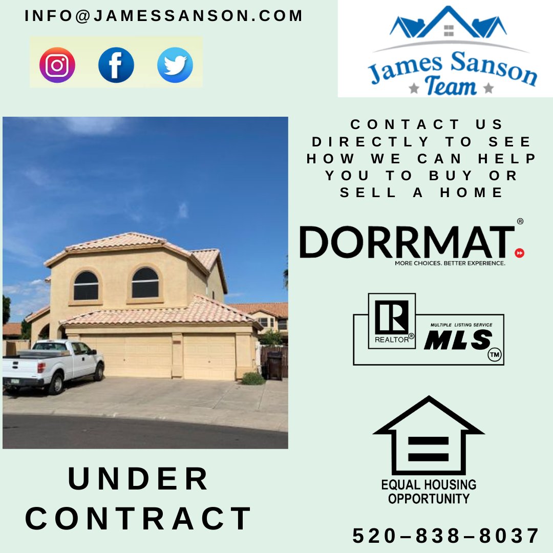 This nice 4 bedroom, 2.5 bath home in a quiet Peoria family neighborhood is under contract! 13393 N 73RD AVE, Peoria, AZ 85381

#DORRMAT
#thejamessansonteam
#equalhousingcompany
#seehomesinaz
#undercontract
#dreamhome
#peoriaaz
#homesforsalepeoriaaz
#peoria
#quiet
#neighborhood