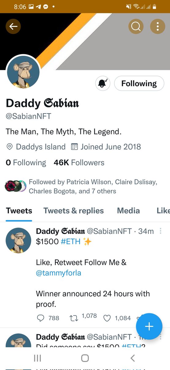 natecrypto21's tweet photo. @tammyforla @SabianNFT Done! https://t.co/ONt6WG8Mv7