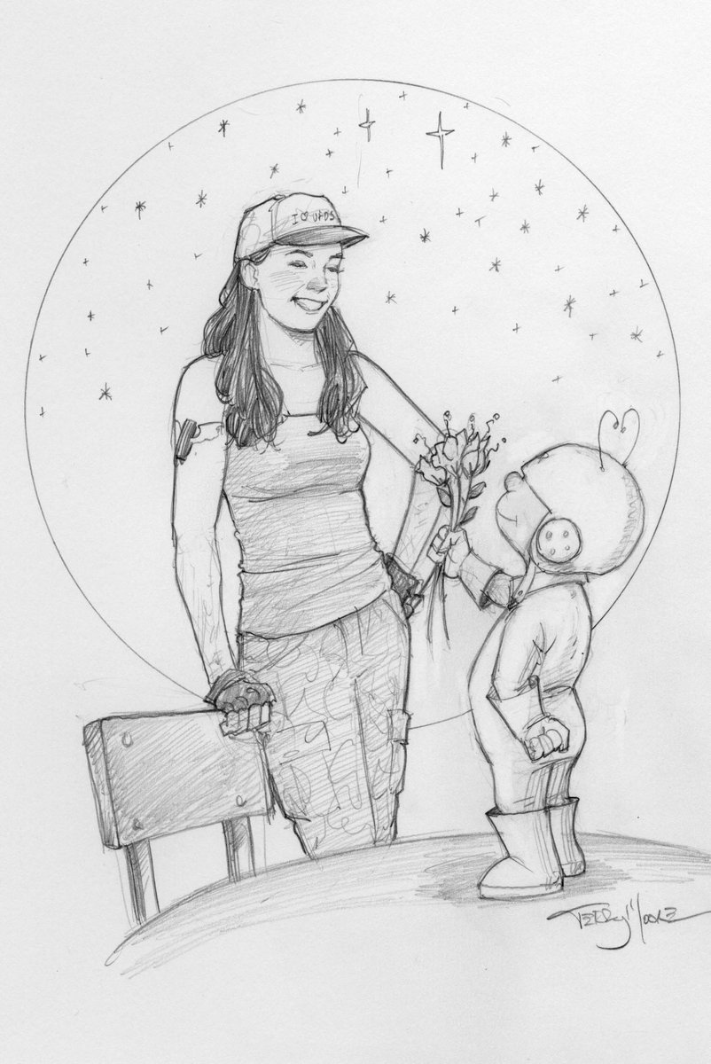 M00NLIGHTSTUDI0's tweet photo. Everyone needs a little Bik and Beep in their lives. Just ask the big gorilla. #MotorGirl #SamAndMike #Bik #Beep #AbstractStudio #TerryMoore Art by @TerryMooreArt https://t.co/8zJEeYPOUL