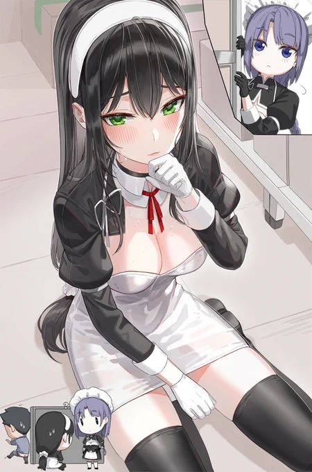メイドさんこんなところで何していたんですか…? 