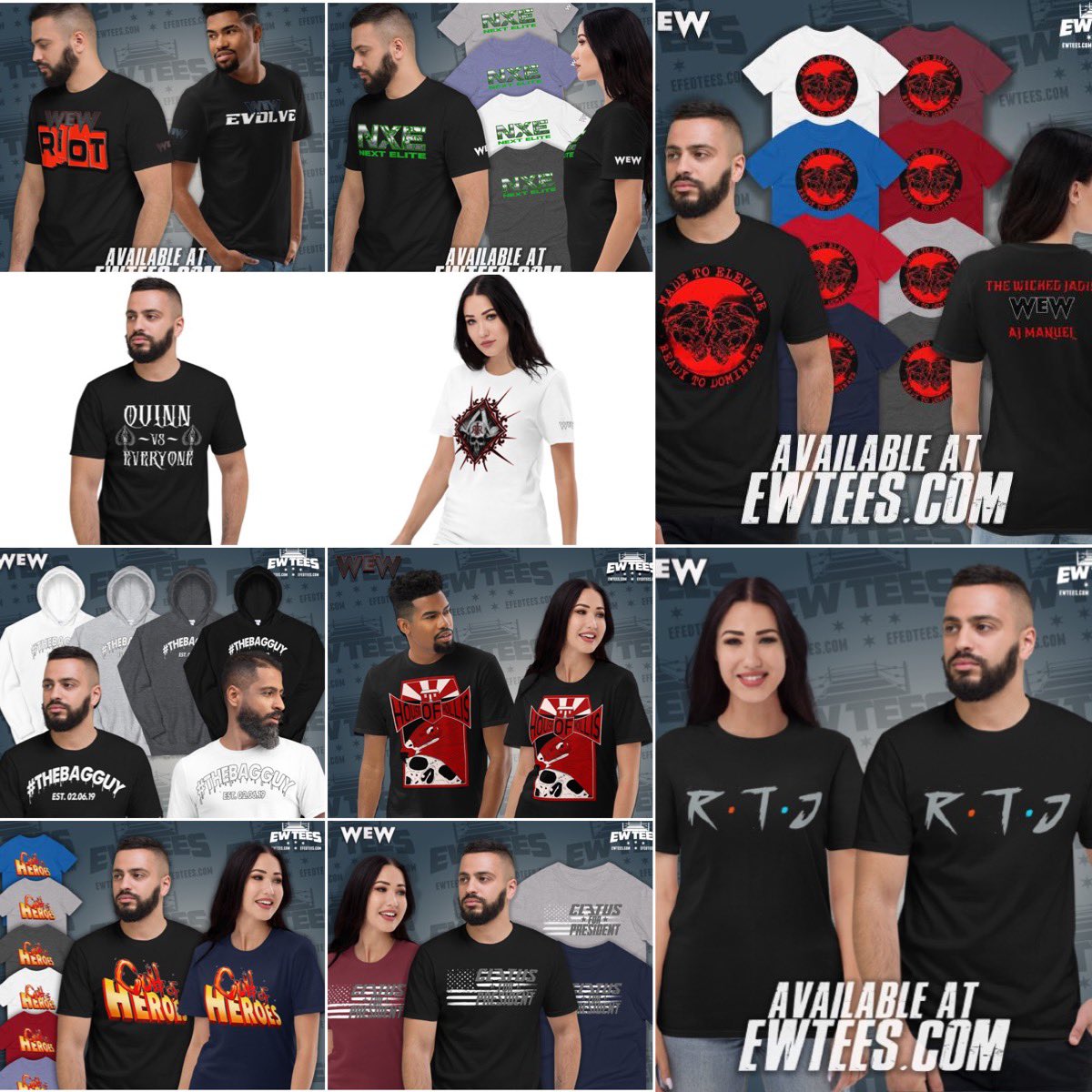 Before we head into the next match up, we would like to show some love to <a href="/eWrestlingTees/">eWrestlingTees</a> , the home of the official merch of WEW!!

Get all of your favorite athletes merchandise by clicking on the link below!! Ewtees.com