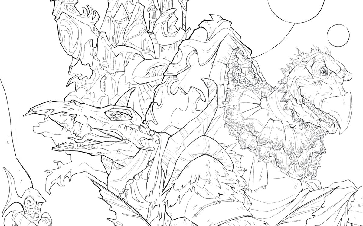 still thinking about this gigantic dark crystal piece i started a while back 