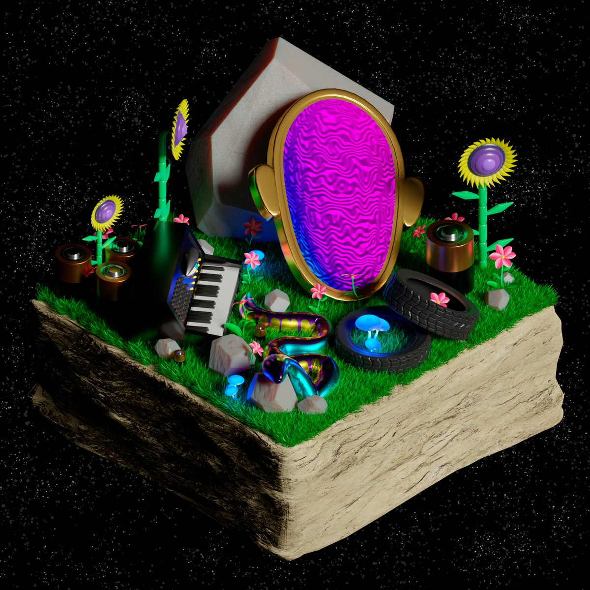 Sulki4n's tweet photo. #PortfolioDay 
I didn't want to be left out
😌
3D modeling, digital painting, animation, and analog painting. https://t.co/eTKWT4D0ep