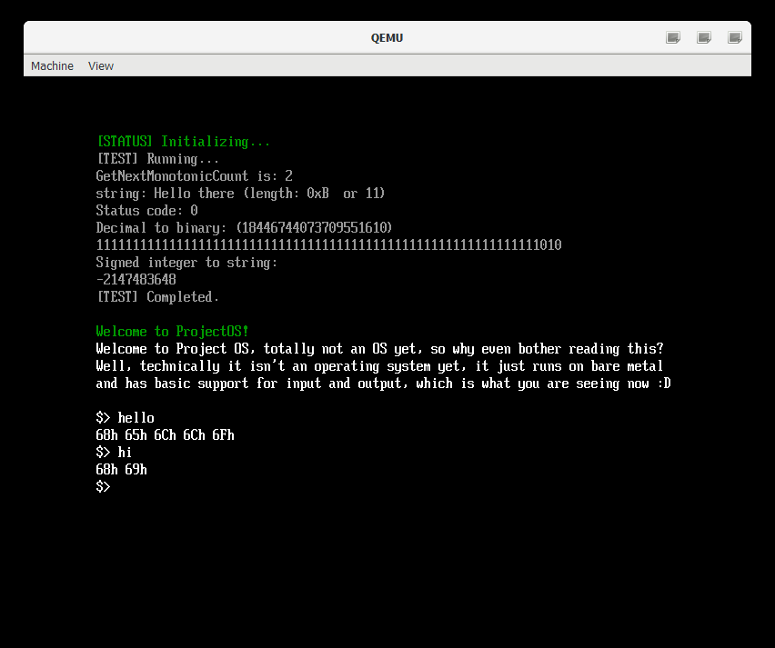 Afterback_'s tweet photo. ProjectOS is an attempt at making a very basic operating system in modern C++ and targeting modern hardware and using UEFI.
#programming #osdev #cpp https://t.co/hkjTNN0Cnq