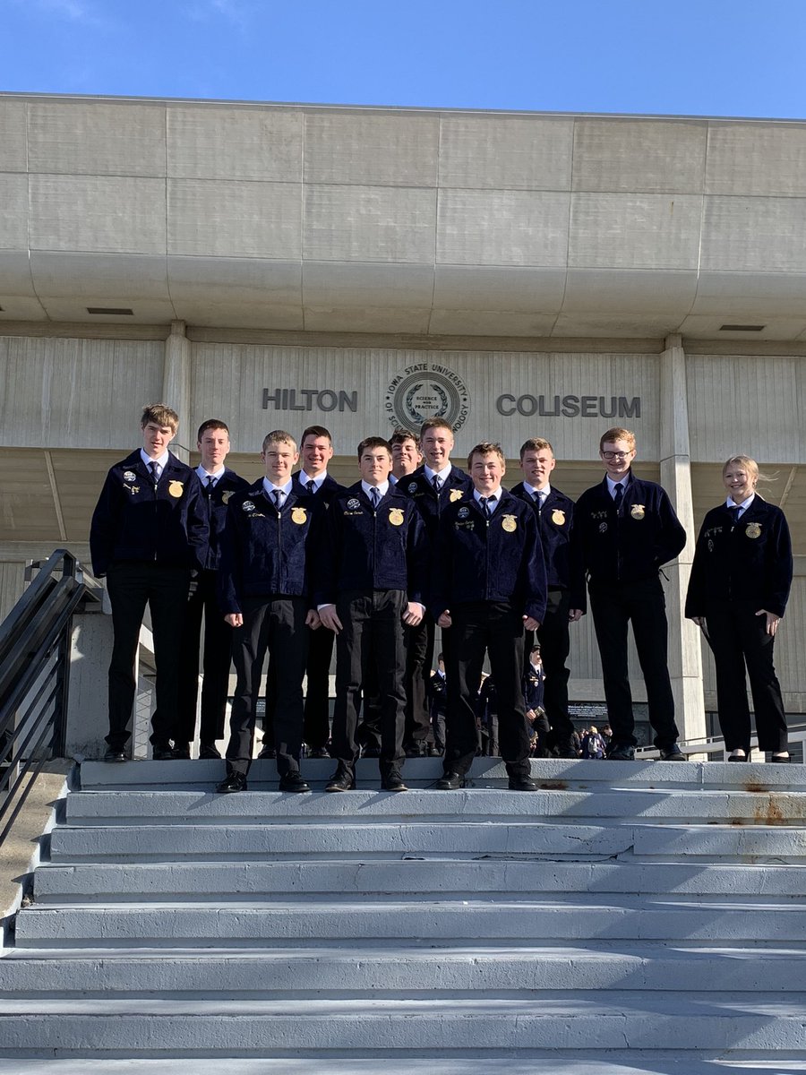 KeotaFFA's tweet photo. The Keota FFA took on Hilton Coliseum. Been a busy past few days, results from a variety of contests and events coming soon. https://t.co/p2wgEQwVod