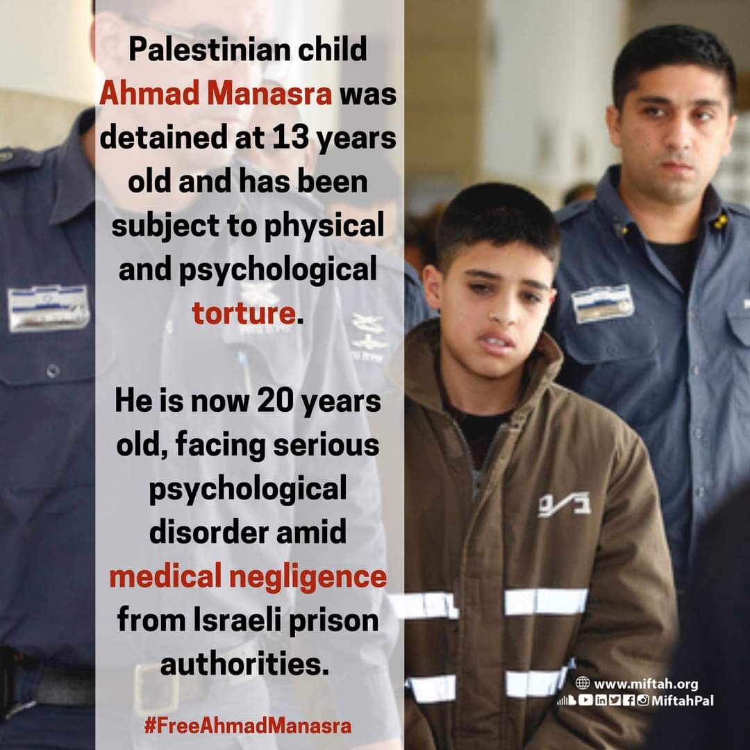 RmanEng98's tweet photo. Ahmad Manasra was detained at 13 Years old, and he is now 20 years old. 
Ahmad has a court hearing on April 13.
#FreeAhmadManasra https://t.co/P01MLmaVSM