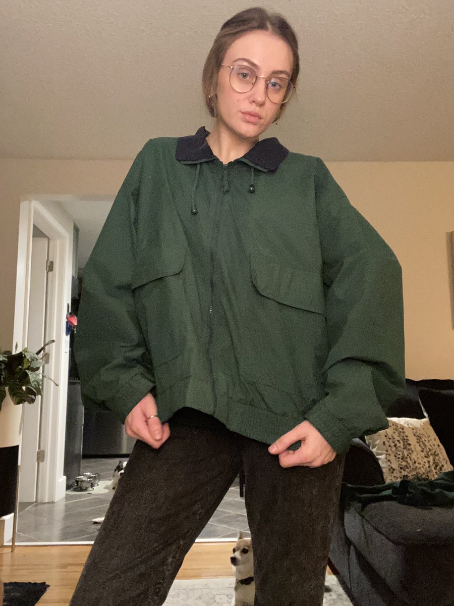 Skoobydoo206's tweet photo. Thrifted this old man jacket for 10 dollars and didn’t even wash it so I get the full grandpa smell experience https://t.co/jh3Tg97eDz