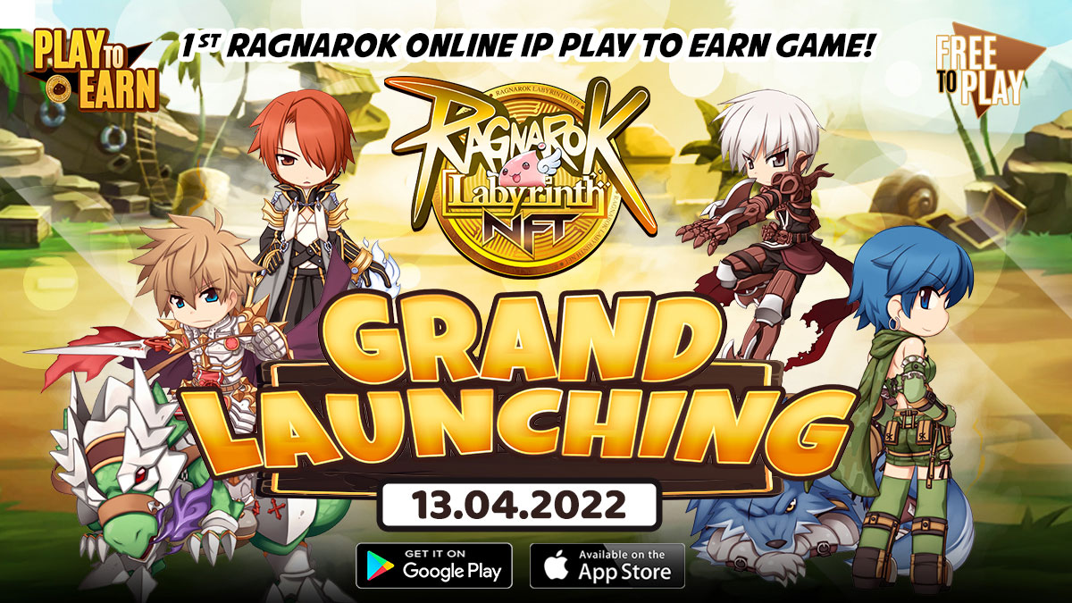 📣𝓖𝓡𝓐𝓝𝓓 𝓛𝓐𝓤𝓝𝓒𝓗 𝓢𝓣𝓐𝓡𝓣𝓢 𝓝𝓞𝓦!👋 
🔥THE SERVER IS OPEN!
📱DOWNLOAD &amp; PLAY NOW!

✅Ragnarok Labyrinth NFT launches on SEA currently including Thailand, Indonesia, Philippines, Singapore, Malaysia.