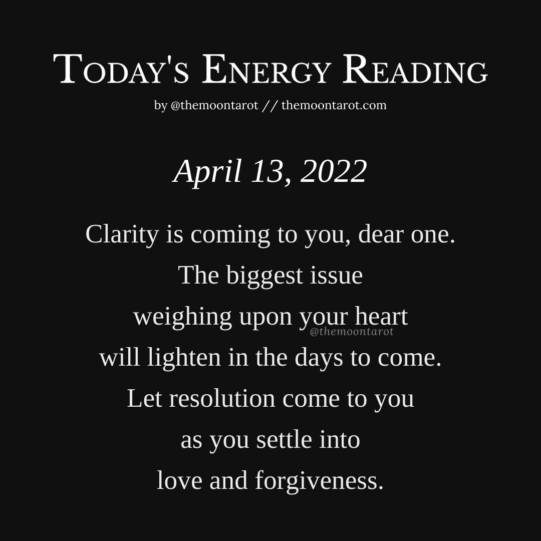 themoontarot_'s tweet photo. Today's Energy Reading: April 13, 2022 https://t.co/TONqOgpBDK