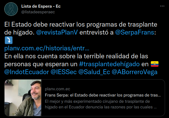 listadeesperaec's tweet photo. @IndotEcuador @Salud_Ec https://t.co/kfhJkSmtnW https://t.co/Wi3jOwtltN
