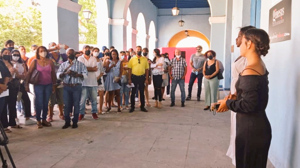 radio26cu's tweet photo. Reporta @YilenaOramas sobre la inauguración, en la Galería Génesis de #Matanzas, de la expo "Mulier", de la joven artista de la plástica Stephany O'Connor

#CubaEsCultura #RíosIntermitentes #CubaVive https://t.co/aACNQ3e75K