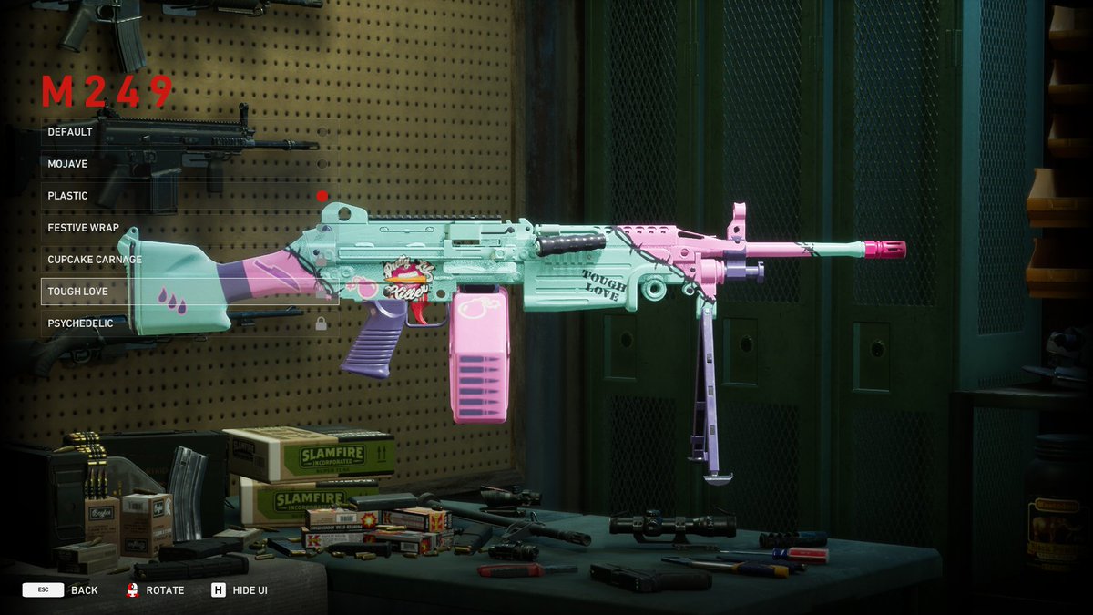 xostacyftw's tweet photo. The new @back4blood weapon customization skins are enough to make a grown woman cry. I am OBSESSED! #B4BToT https://t.co/VAp3EqTBlN