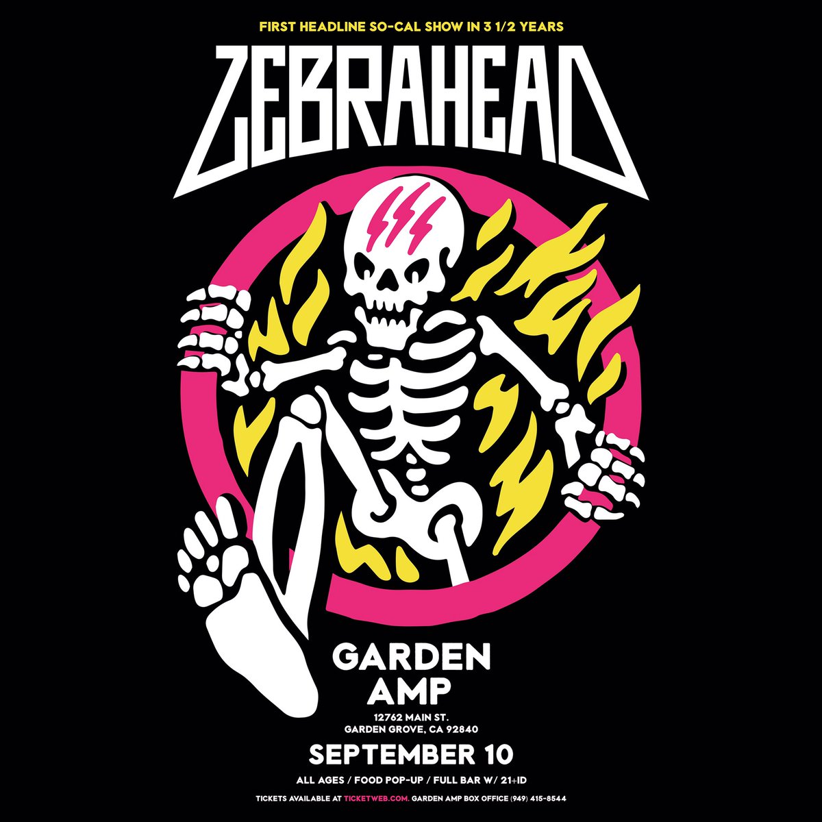 Danbystereo's tweet photo. @zebrahead is playing our first headline show in So Cal in three years. Weโre playing the legendary @gardenampoc Saturday September 10th! Letโs party Garden Grove style!!
#zebrahead #gardenamp #gardengrovestyle #gardengrove #evhgear #sheptonestrings https://t.co/bWHZ0xT8kb