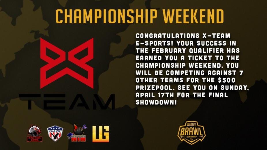 See you all at World Brawl Championship on Sunday. 

let`s do the #XTeamDance
<a href="/eventshubcoc/">Events Hub</a>