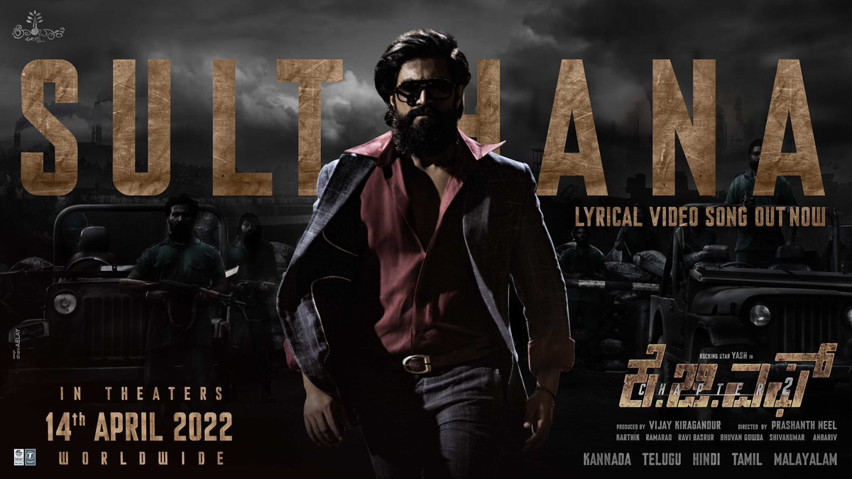 TheNameIsYash's tweet photo. The ones who change their destiny, change the world!
#Sulthana Out Now!
https://t.co/9oHOLCHEUC
https://t.co/7jC4mcq2rh
https://t.co/qu1QywXm9k
https://t.co/x4I2xhxNFf
@prashanth_neel @VKiragandur @hombalefilms @RaviBasrur @LahariMusic @VaaraahiCC @DreamWarriorpic @PrithvirajProd https://t.co/TZ9xHCZeyb