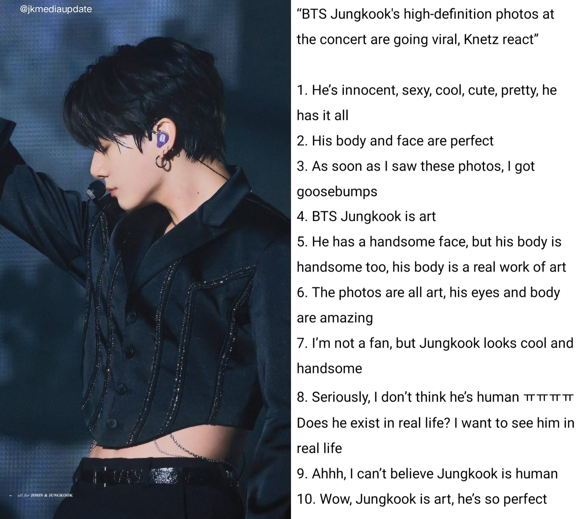 Fans are going crazy over BTS' Jungkook's stunning visuals and body  proportions after viewing his pictures from PTD in Las Vegas
