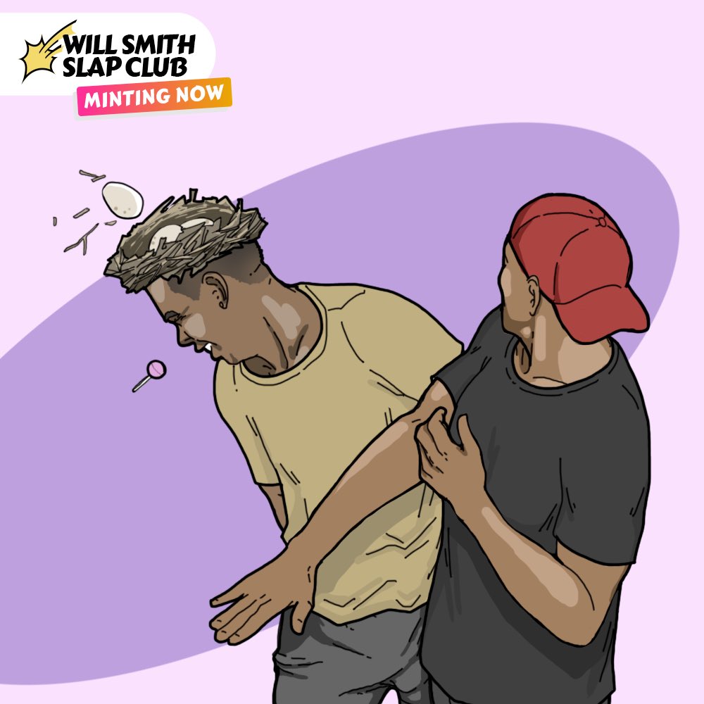 WillSmithSC's tweet photo. @NFTGalIery 3,333 alternate Will Smith Slaps 😂 Minting now. https://t.co/OMuJcYldmo
