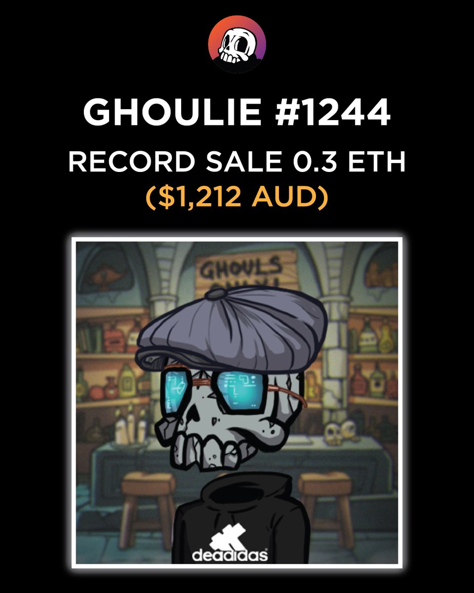 Even though our community isn't much for flipping we love to see the value in our rare Ghoulies from secondary sales 🔥
#nft