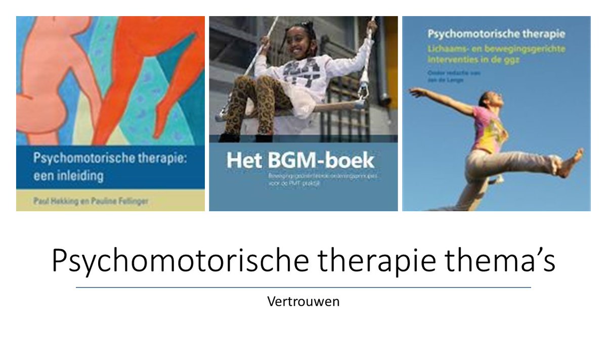 Vertrouwen is een van de thema’s binnen PMT waar ik graag mee werk. Het kan gaan over vertrouwen in jezelf, in de ander en/of het materiaal. Ook wantrouwen kan erbij horen: zoals vertrouw je de ander bij een spannende oefening?