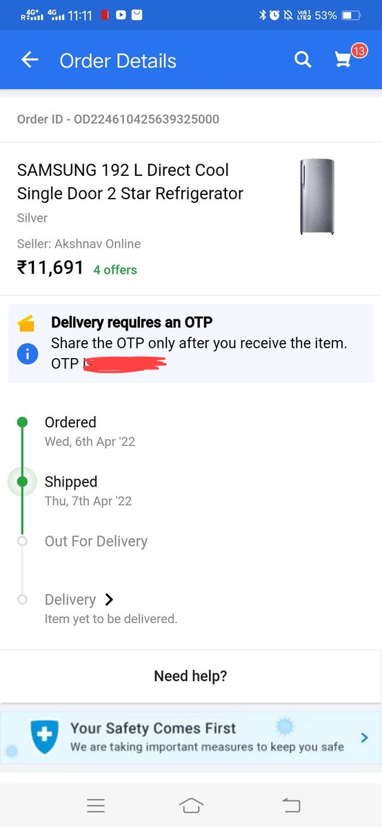 sonamray4's tweet photo. @Flipkart @FlipkartSellers @flipkartsupport wrost deliver boy you are haired. i am facing again same problem i was order a TV 19th of march sellers called my order that time. and same problem facing now delivery boy said your re refrigerator will be cancelled.kindly take action. https://t.co/3xLFCZVVSV