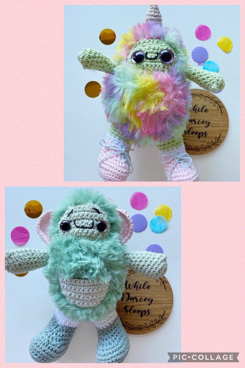 Alphabet challenge and today is M - for monsters🎉 at the top we have Kindness (u can’t see their unicorn horn) and at the bottom Worry (they have a pocket for you to put your worries in) #CCabc #MHHSBD #earlybiz