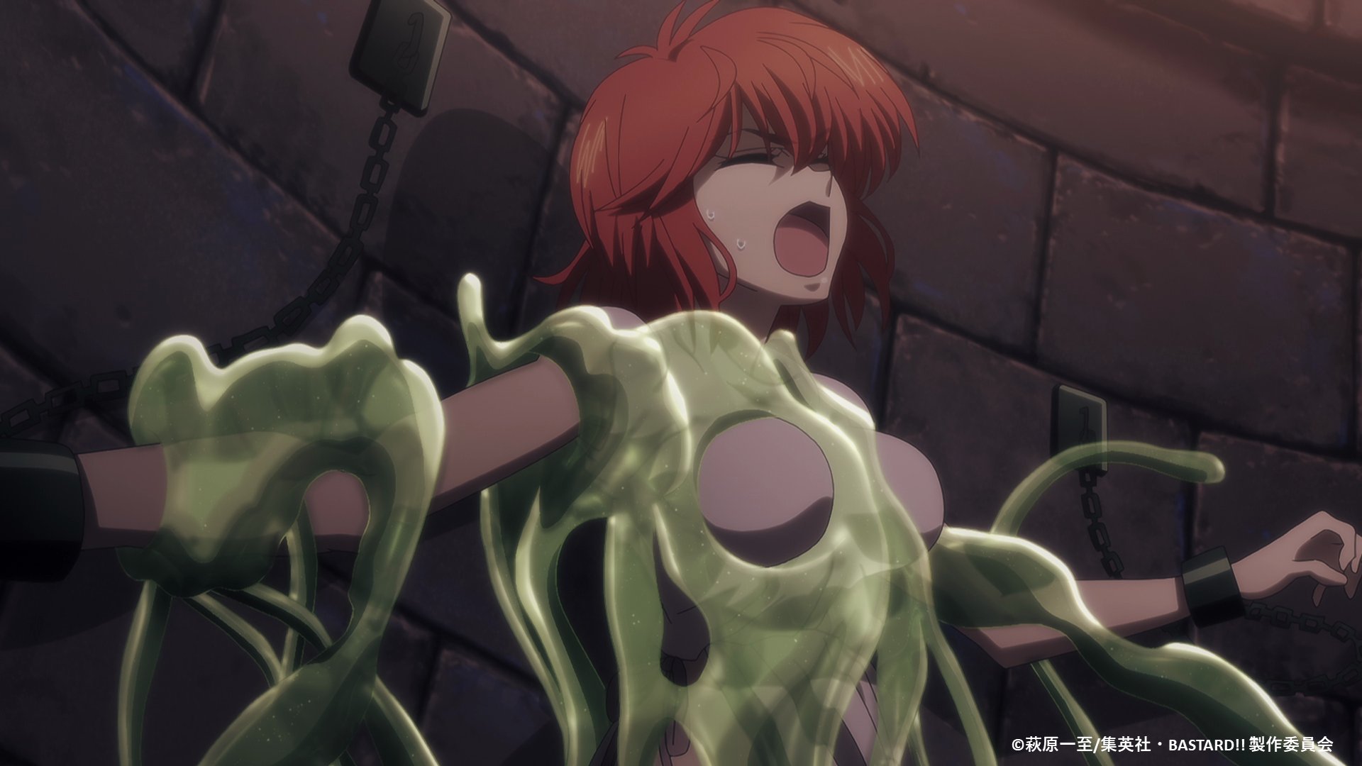 BASTARD!! －暗黒の破壊神－』アニメ公式 على X: 本日の秘蔵の資料は、美術ボードから！  グレイブ・バリーにある、ガラのニンジャ砦の内部！ ガラによってヨーコさんがとんでもないことに・・・。 ヨーコさんの身に何がおこったのかは、公開中のティザーPVをご覧ください  ...