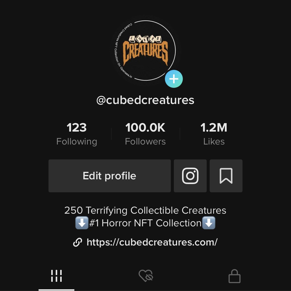 CubedCreatures's tweet image. 100,000 followers on TikTok.
Get ready. 📈📈📈
#NFTs #cubedcreatures